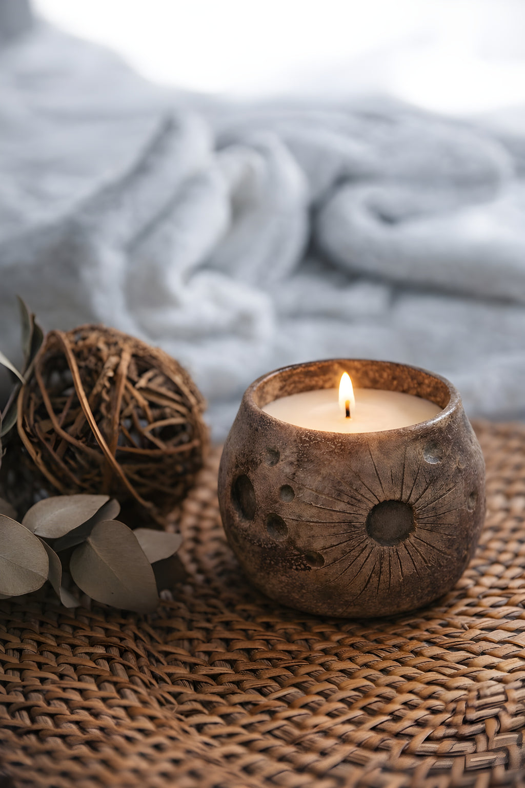 Натуральная Свеча с Ароматом Персика – Время горения +40 часов | Parla Candle