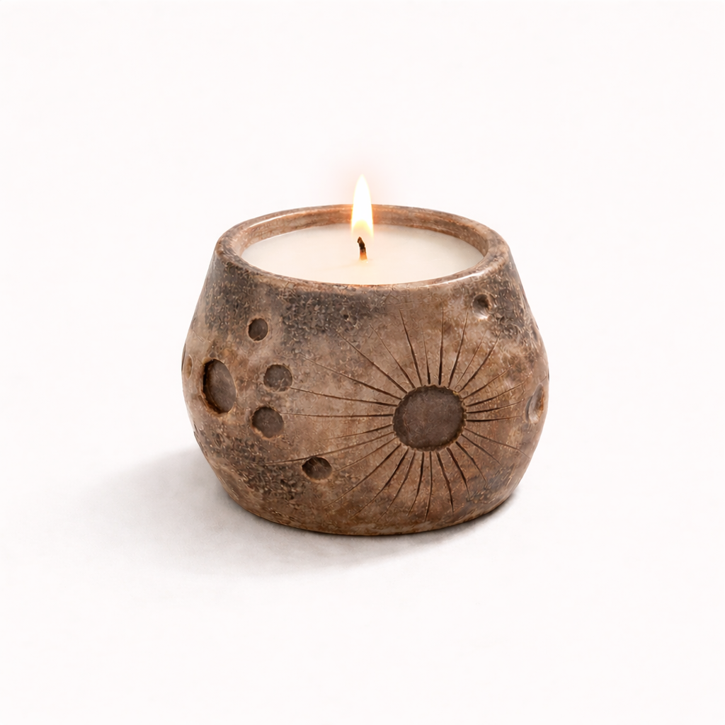 Ballı Vanilya Kokulu Doğal Mum – +30 Saat Yanma Süresi | Parla Candle