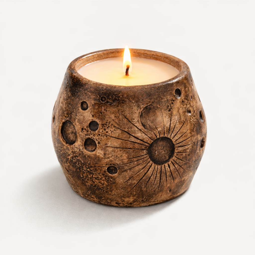 Çikolata Kokulu Doğal Mum – +40 Saat Yanma Süresi | Parla Candle