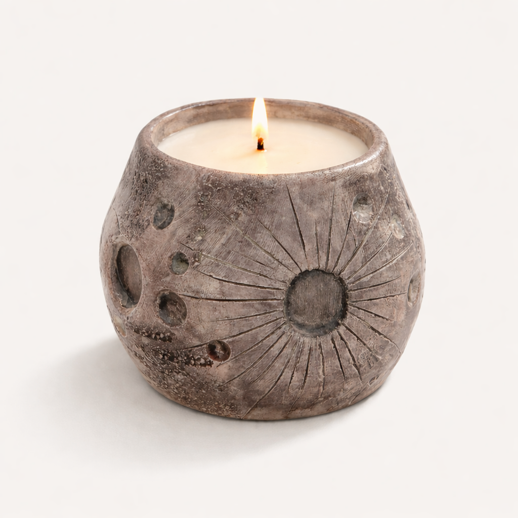 Yaban Mersini Kokulu Doğal Mum – +40 Saat Yanma Süresi | Parla Candle
