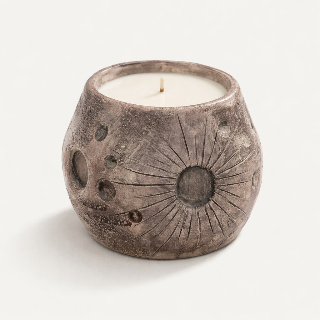 Hindistan Cevizi Kokulu Doğal Mum – +40 Saat Yanma Süresi | Parla Candle